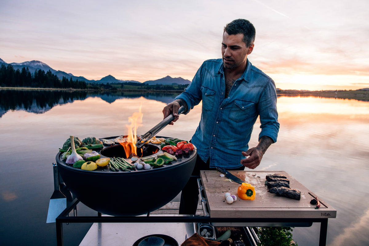 Fire Kitchen BBQ avec Höfats Bowl 70 Cuisine d&