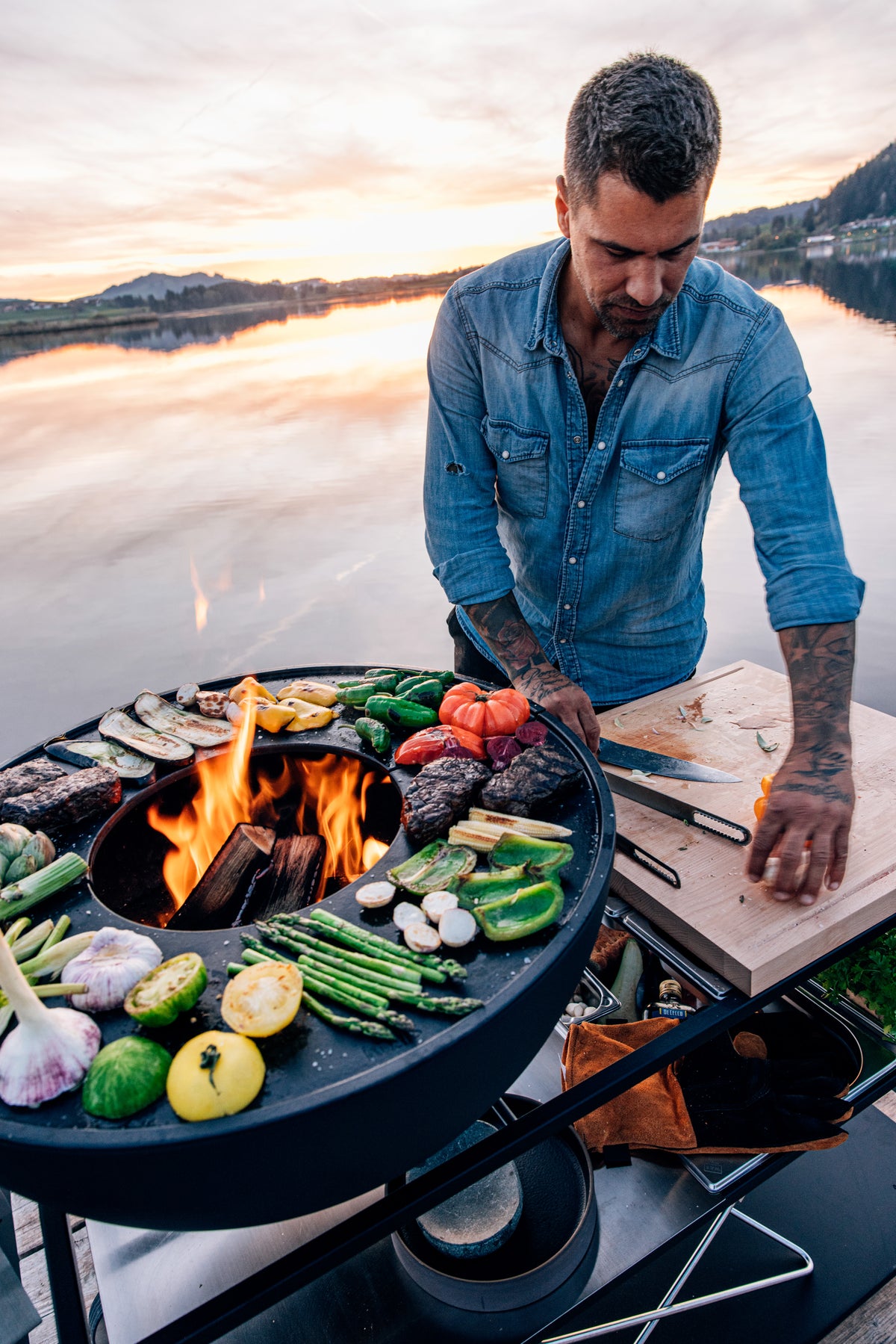 Fire Kitchen BBQ avec Höfats Bowl 70 Cuisine d&