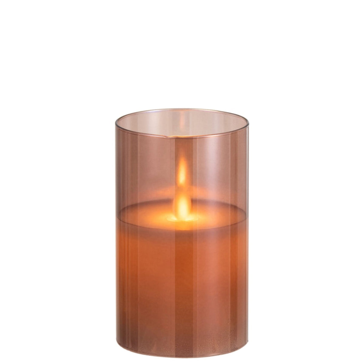 Lampe LED Verre Scintillant Marron Petit