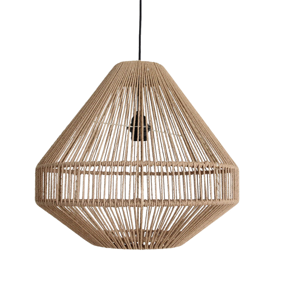 Suspension Linea Diamond Corde Naturelle Moyenne Ø44cm Raw Materials
