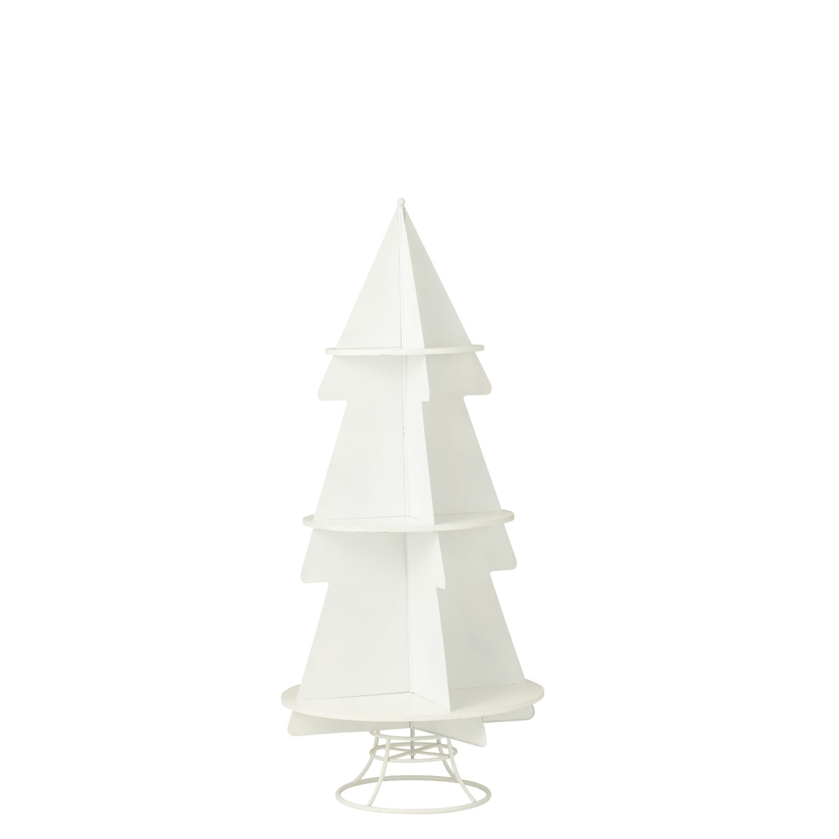 Sapin de Noël Display Métal Blanc Moyen J-Line