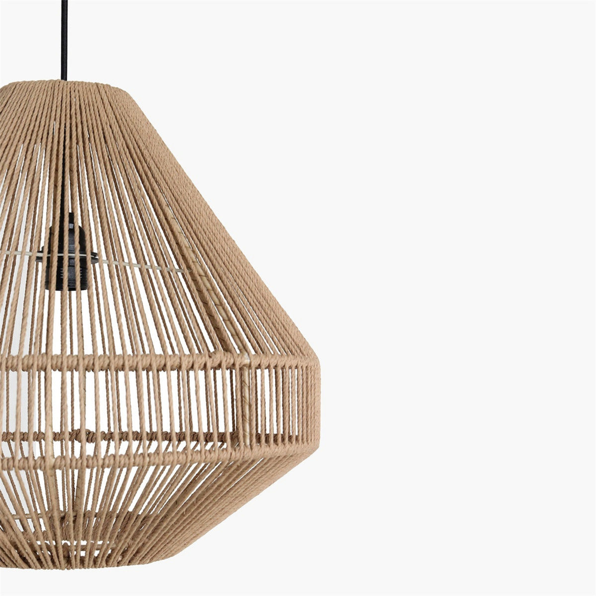 Suspension Linea Diamond Corde Naturelle Moyenne Ø44cm Raw Materials