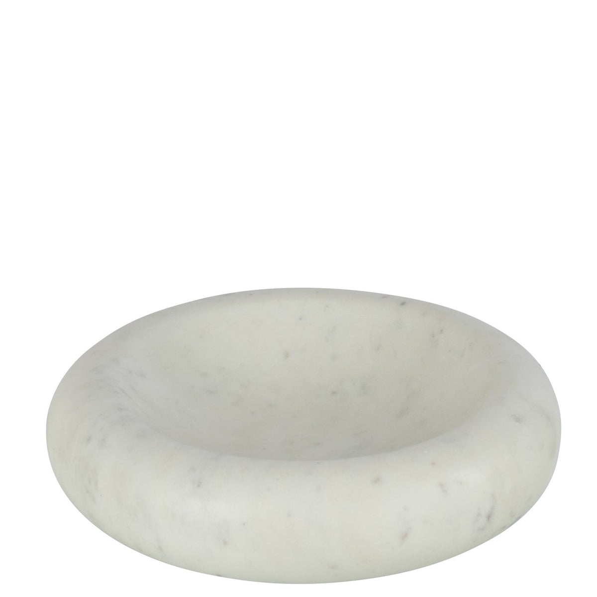 Bol Rond Bas Marbre Blanc Large J-Line