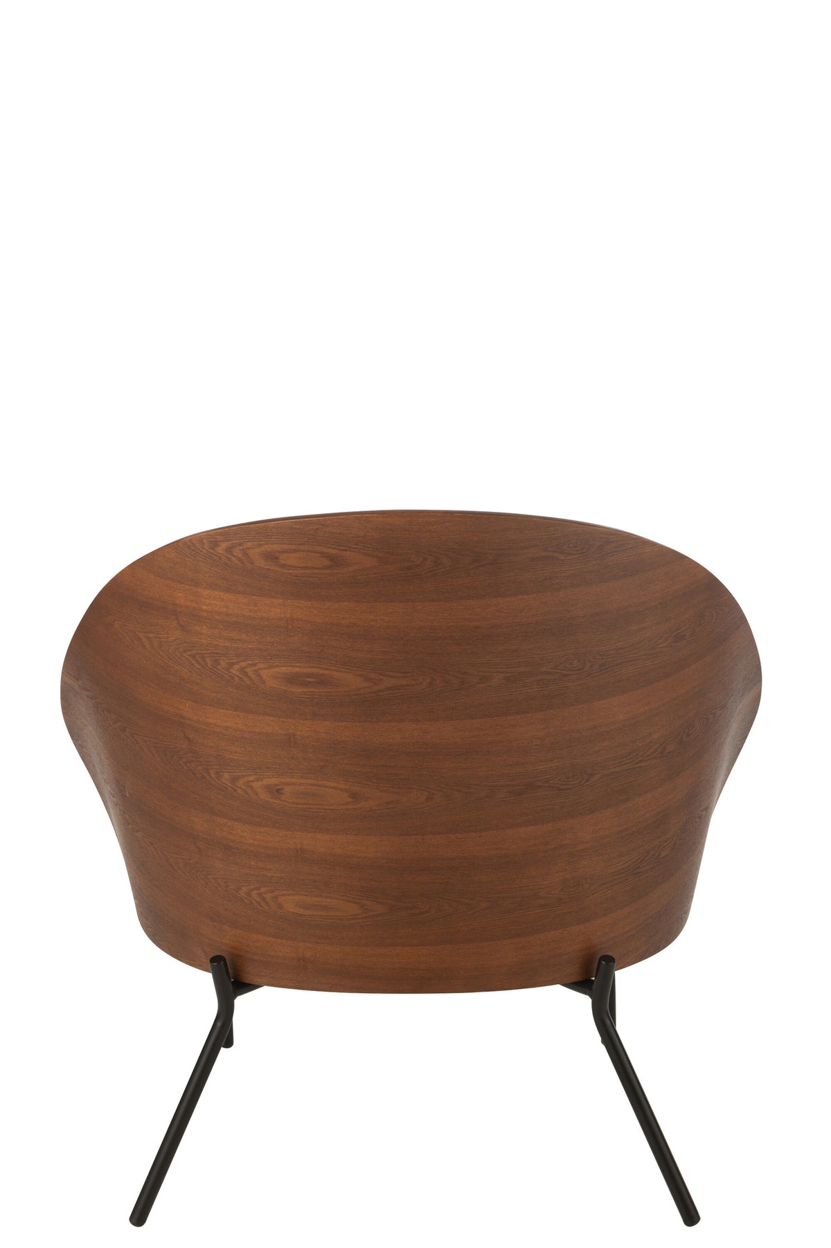 Fauteuil lounge Lone Multiplex/Métal Marron/Beige J-Line