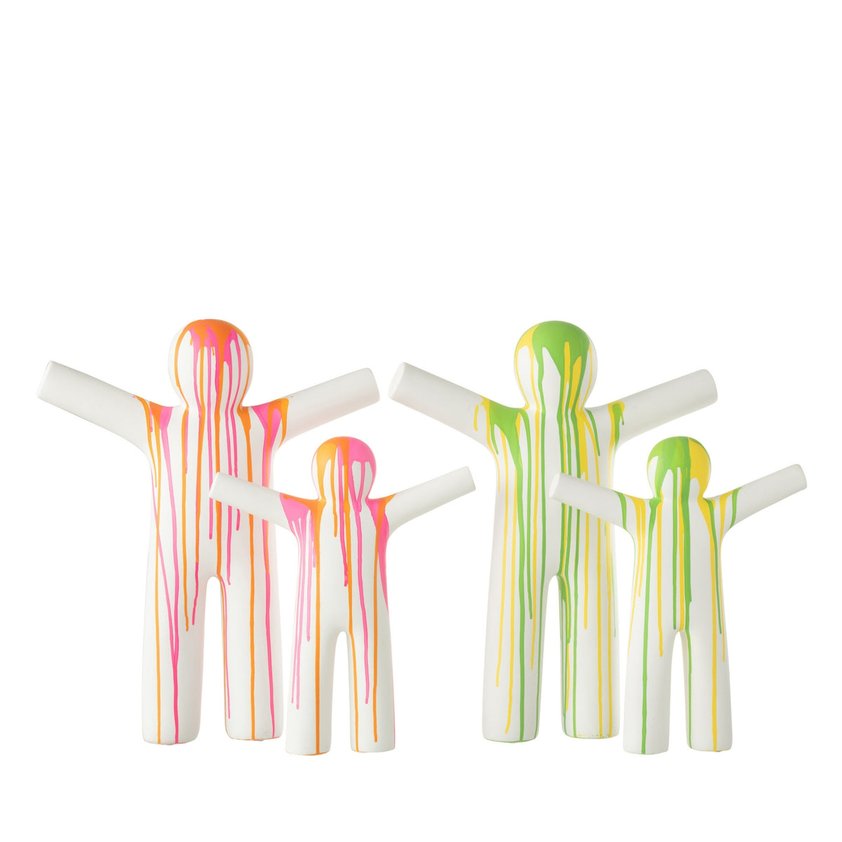 P’tit Maurice Figurine peinte Multicolore Petit ensemble J-Line de 2