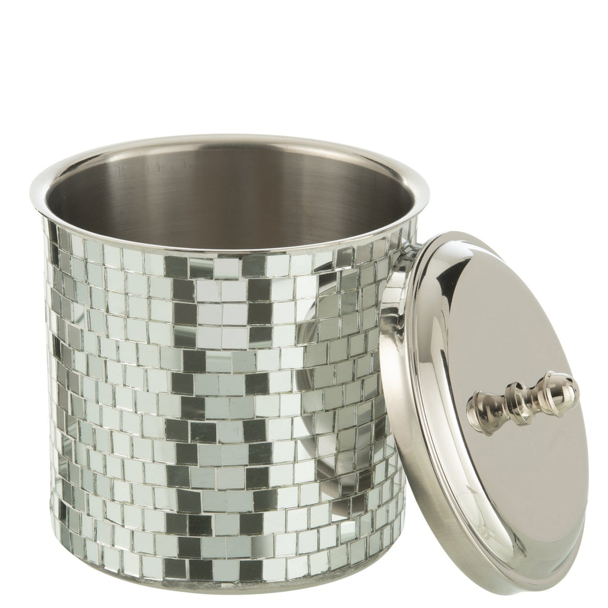Seau à glaçons Mosaïque Acier inoxydable Argent J-Line