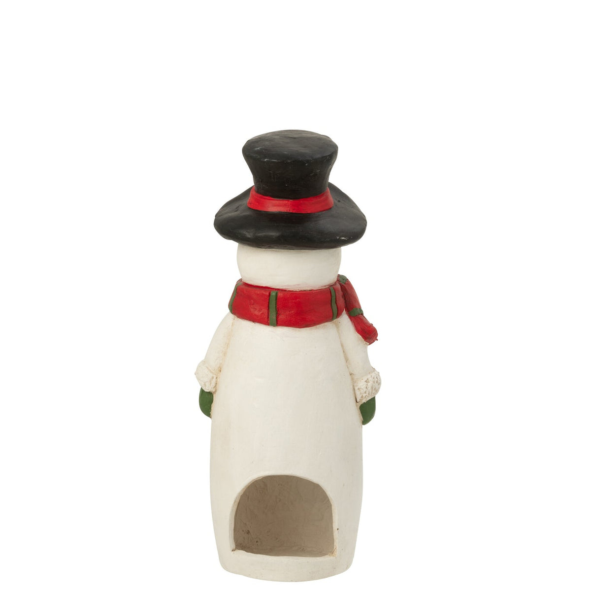 Photophore Bonhomme de neige Écharpe + Chapeau Magnésium Multicolore Petit J-Line