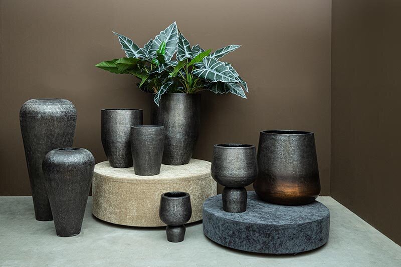 Nouska Casserole en Aluminium Noir à Fond en Cuivre M PTMD