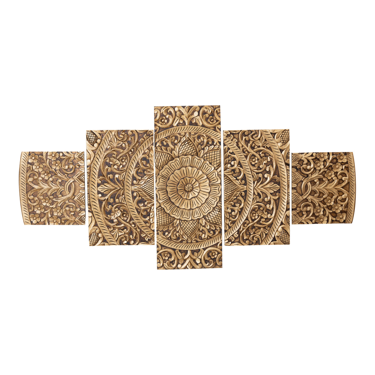Panneau mural Sharlene - 180x90cm - MDF - Or PTMD