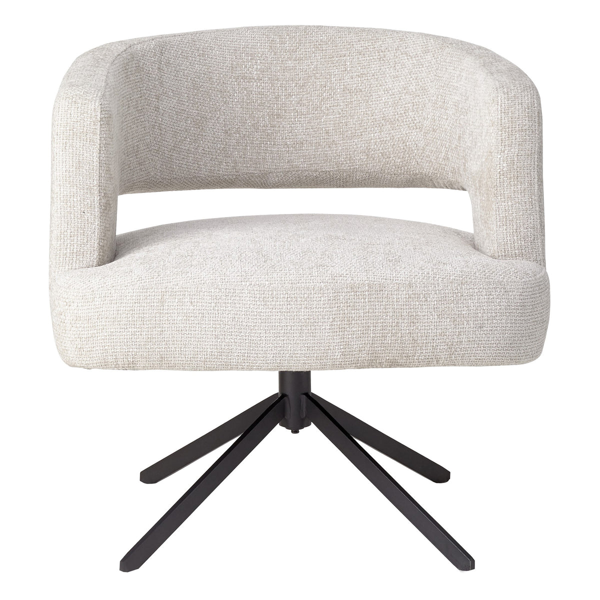 Chaise de salle à manger Baldr Cream Legacy 15, pieds noirs tourterelle PTMD