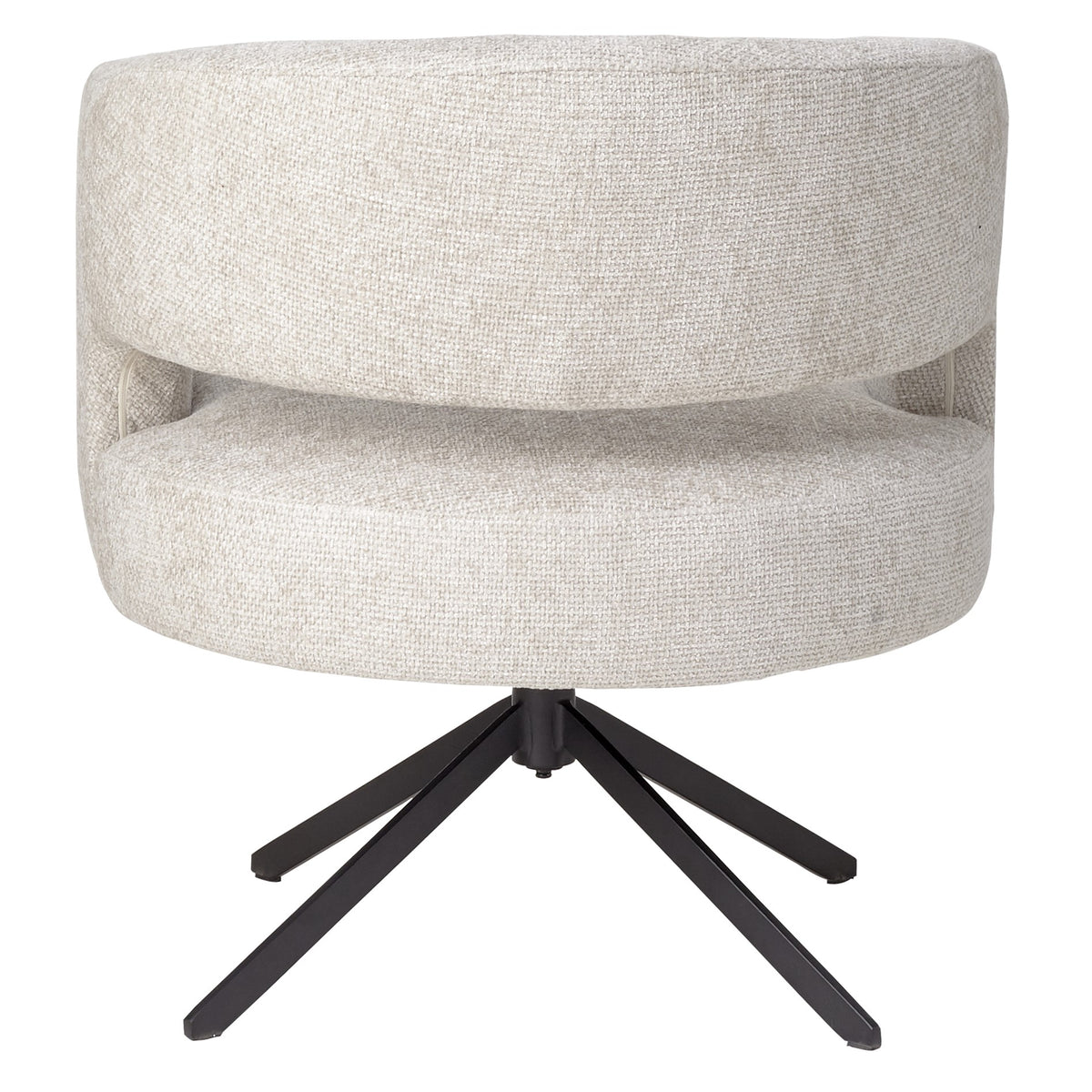 Chaise de salle à manger Baldr Cream Legacy 15, pieds noirs tourterelle PTMD