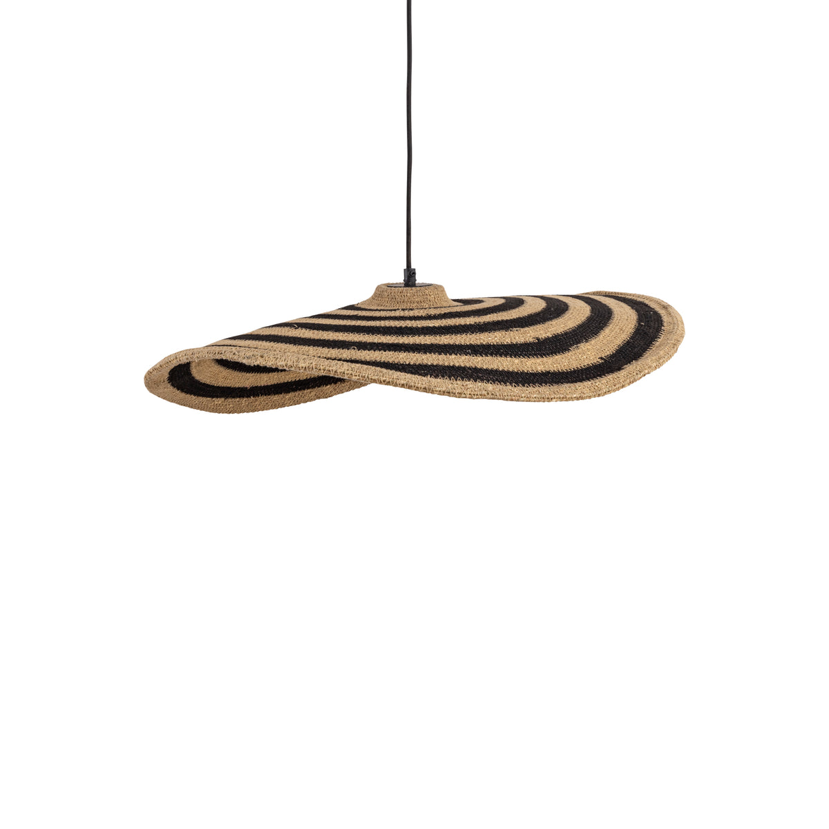 Loulou Suspension ondulée en jonc naturel petite PTMD