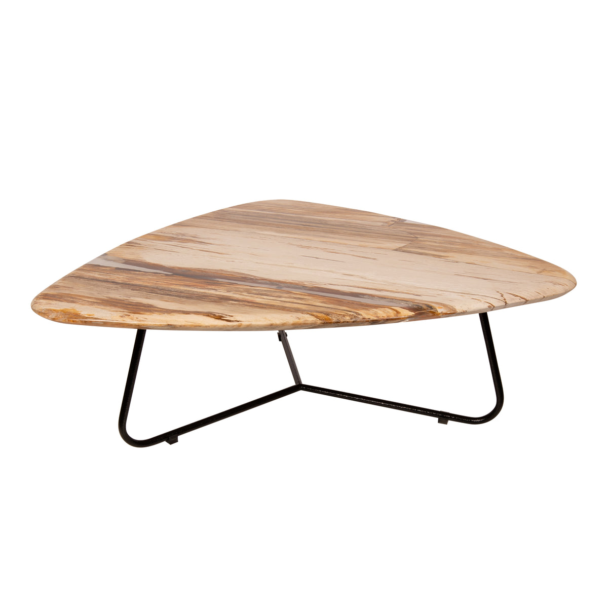 Table basse Deeba Bois pétrifié 95 PTMD