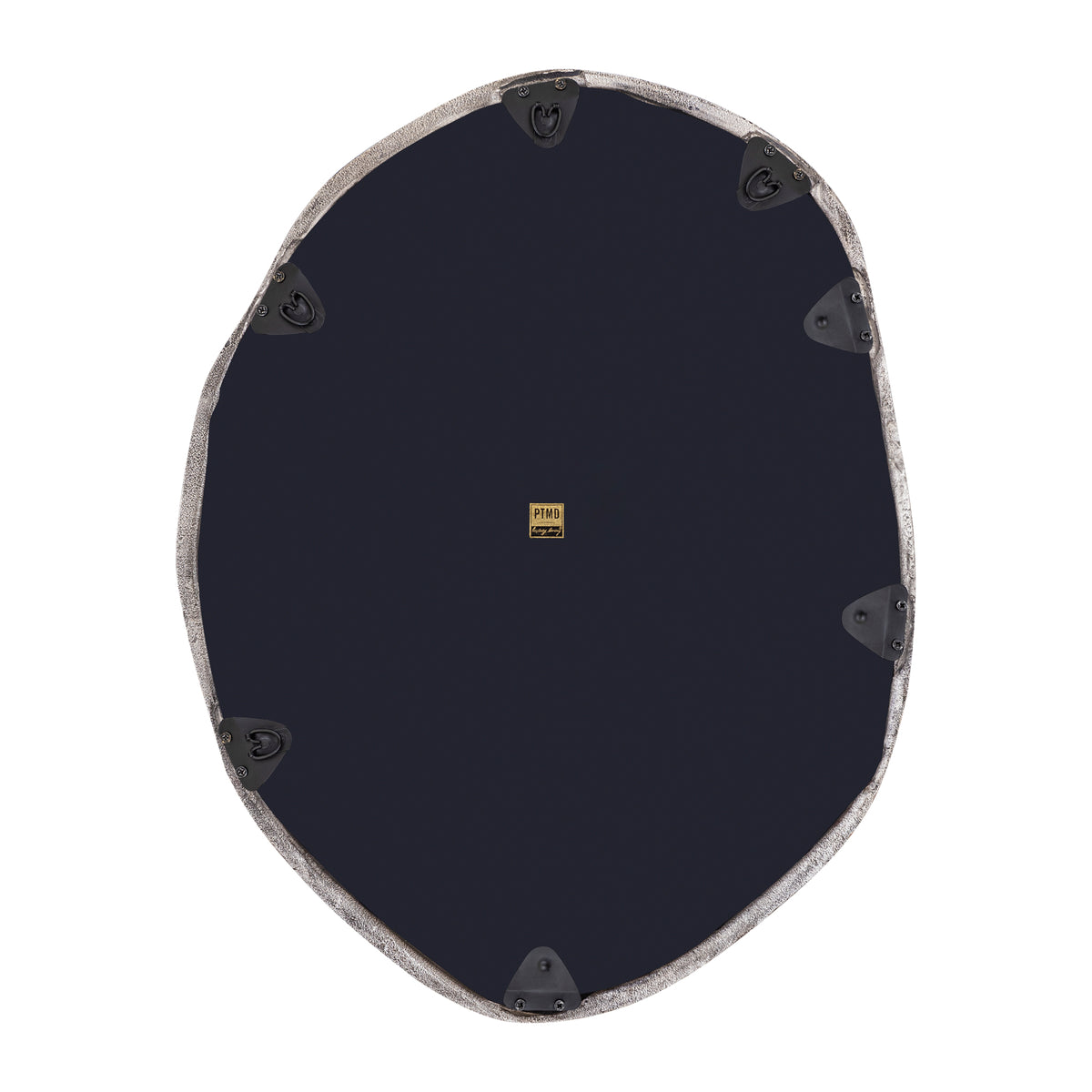 Miroir rond de forme organique Paisley Nickel PTMD
