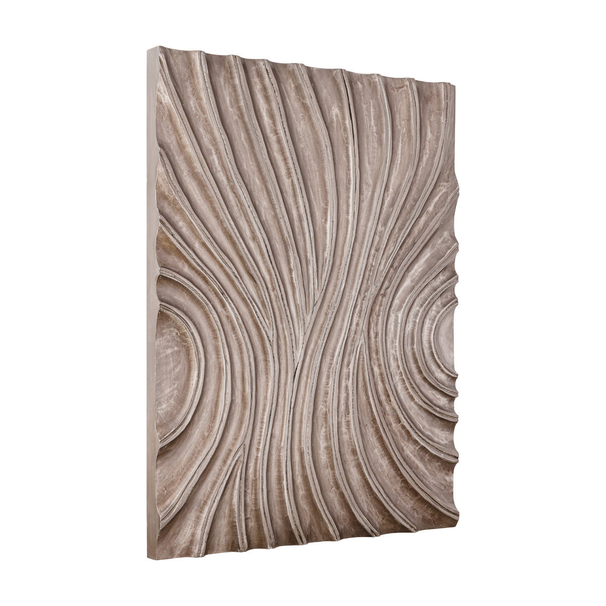 Panneau mural Reddie Wavvy marron brillant moyen 90 x 120 cm PTMD