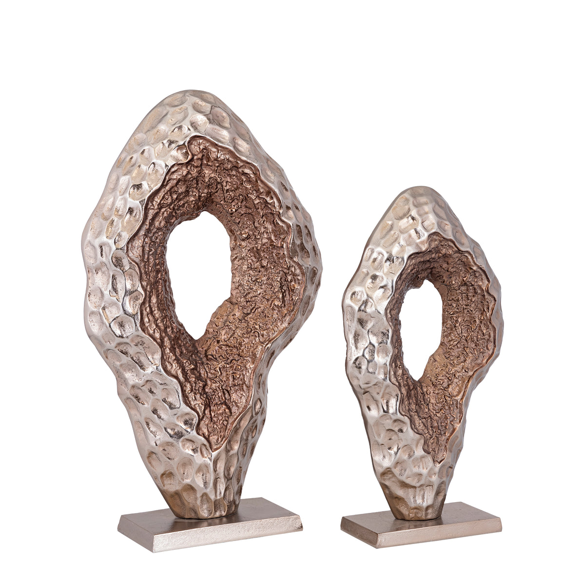 Coolan Statue en Aluminium Coulé Ovale L PTMD