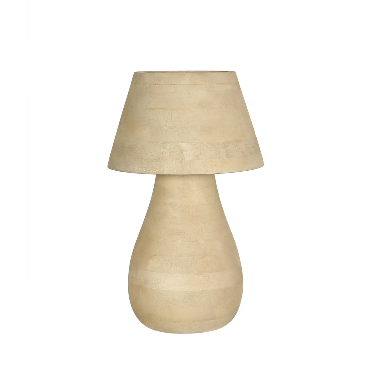 Lampe de table Peake Bois de manguier naturel Large PTMD