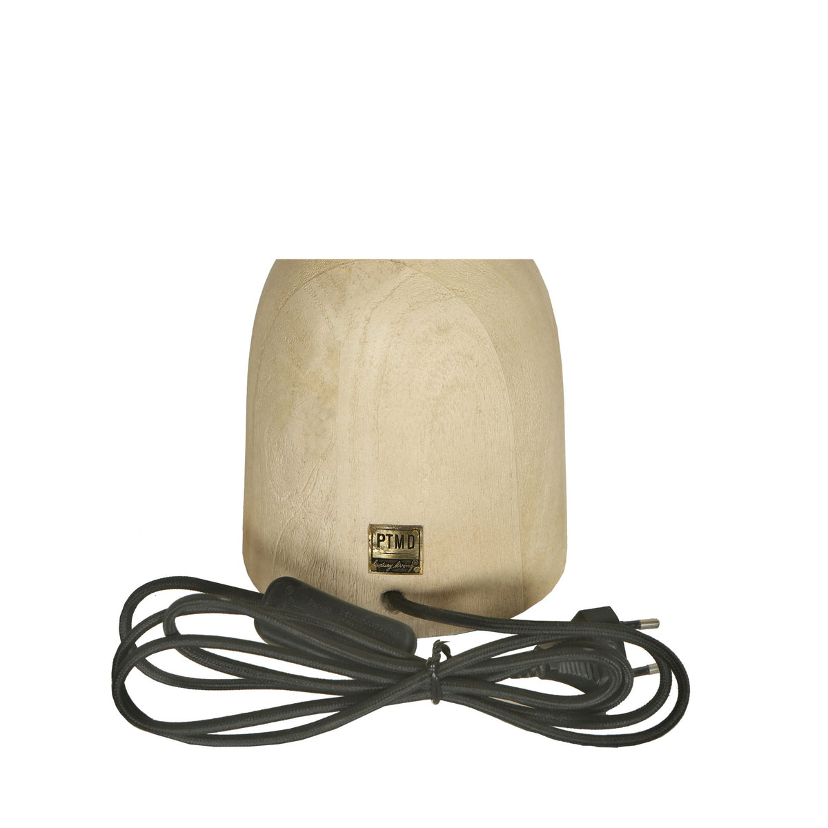 Lampe de table Elaine Bois de manguier naturel Base ronde PTMD