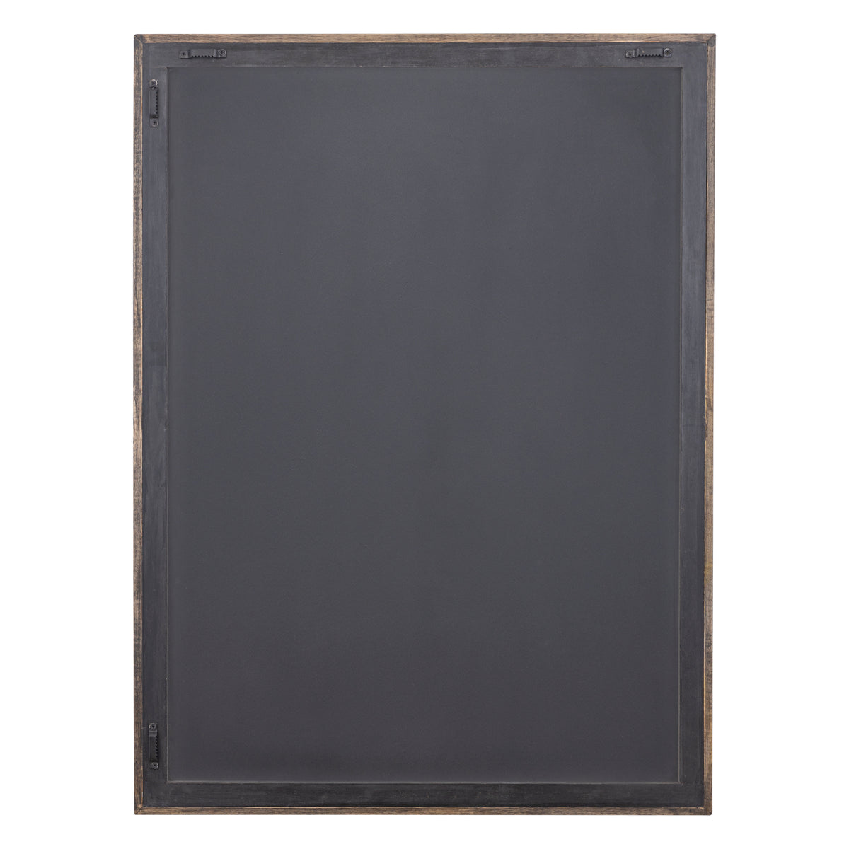 Panneau mural rectangulaire en bois noir Levya Motif rond PTMD
