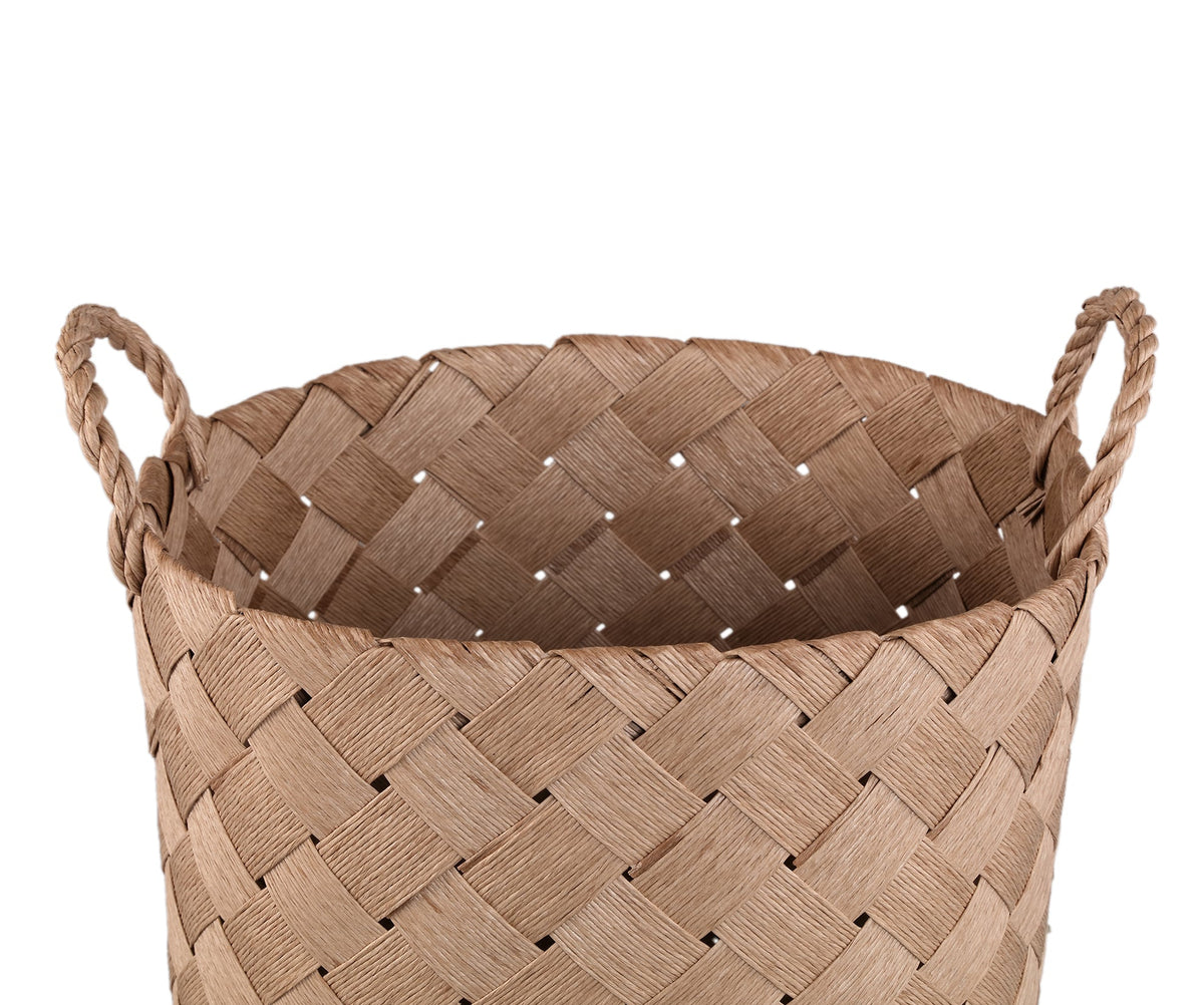 Poignée de panier ronde tressée en papier Clarke Natural SV3 PTMD