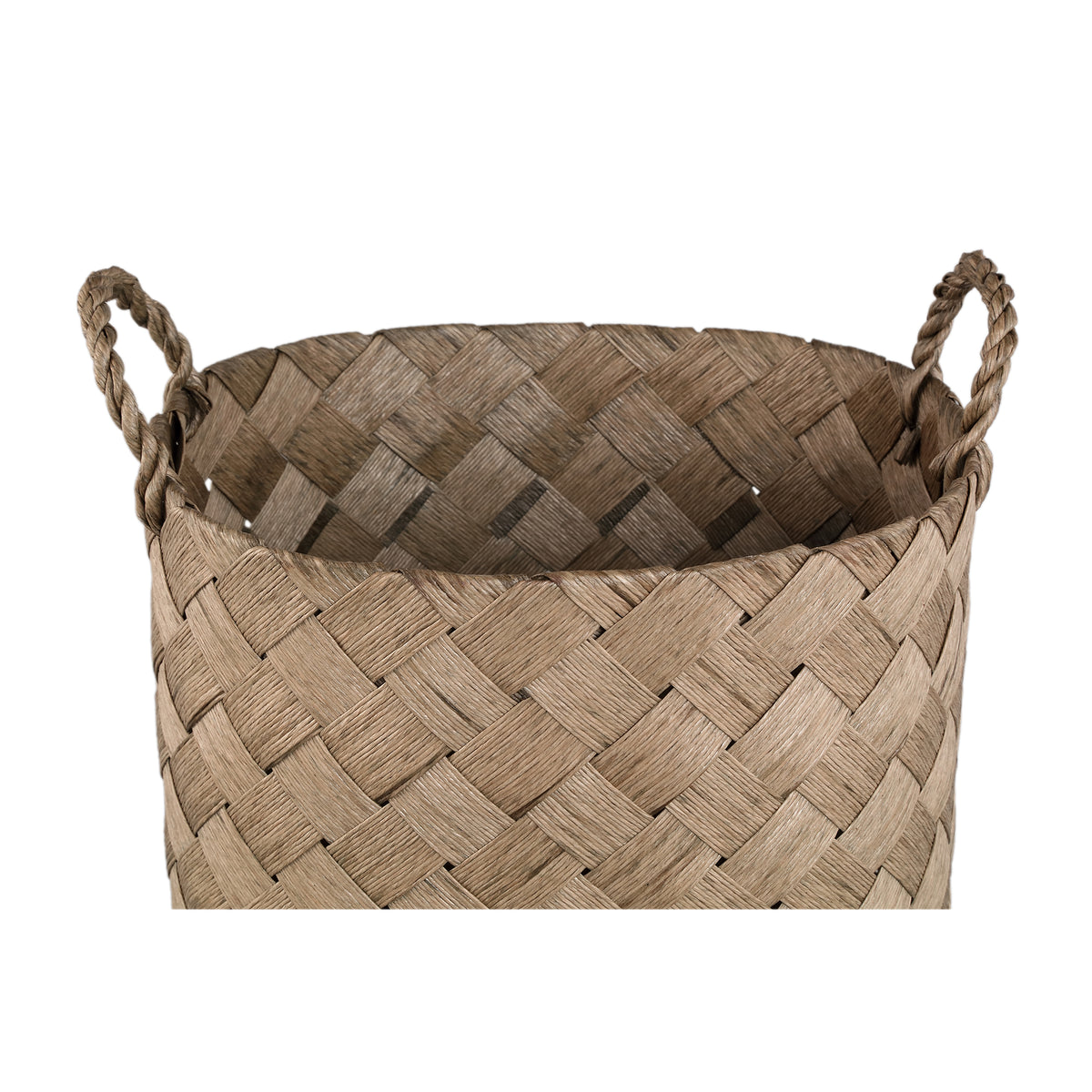 Panier Clarke vert rond en papier tressé, lot de 3 PTMD