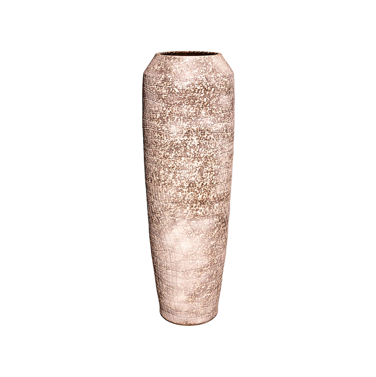 Vase Vikki Beige Céramique Haut Rond Grand PTMD