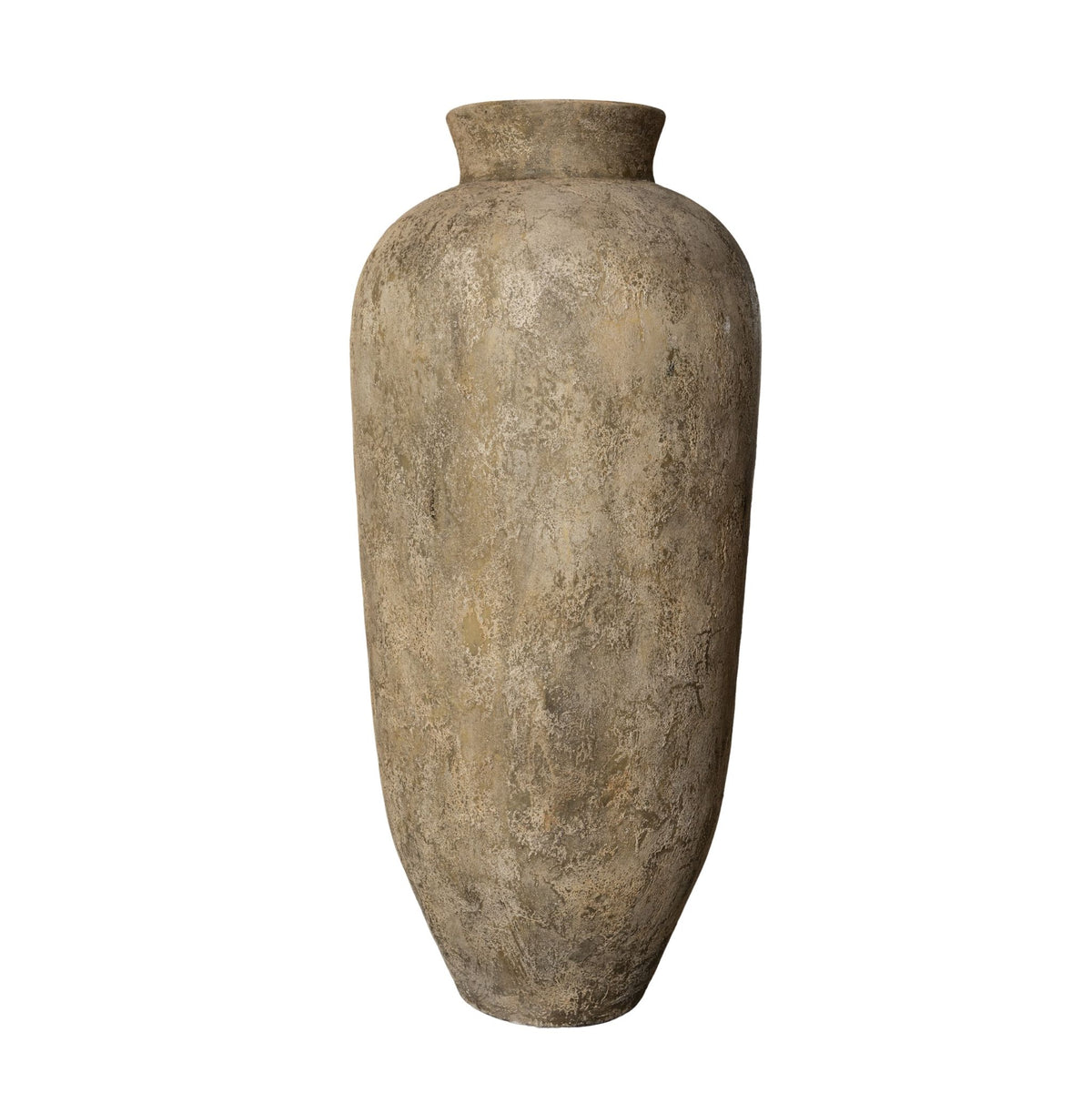 Pot Gisel Beige Fibre de Ciment Haut Grand PTMD