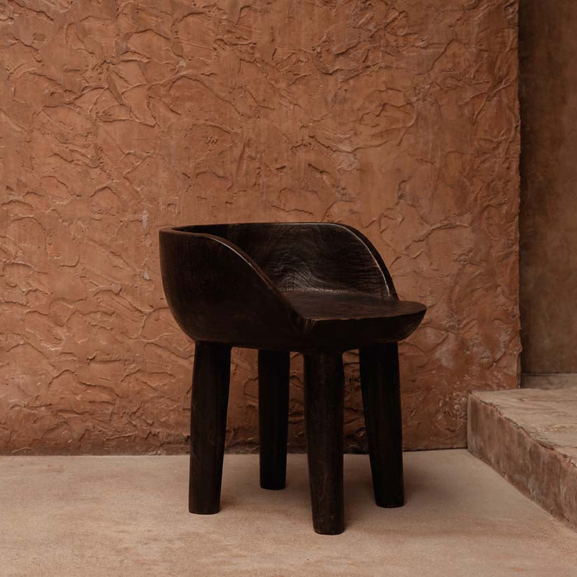 La Chaise Basse Sit Happens - Noyer Foncé Bazar Bizar