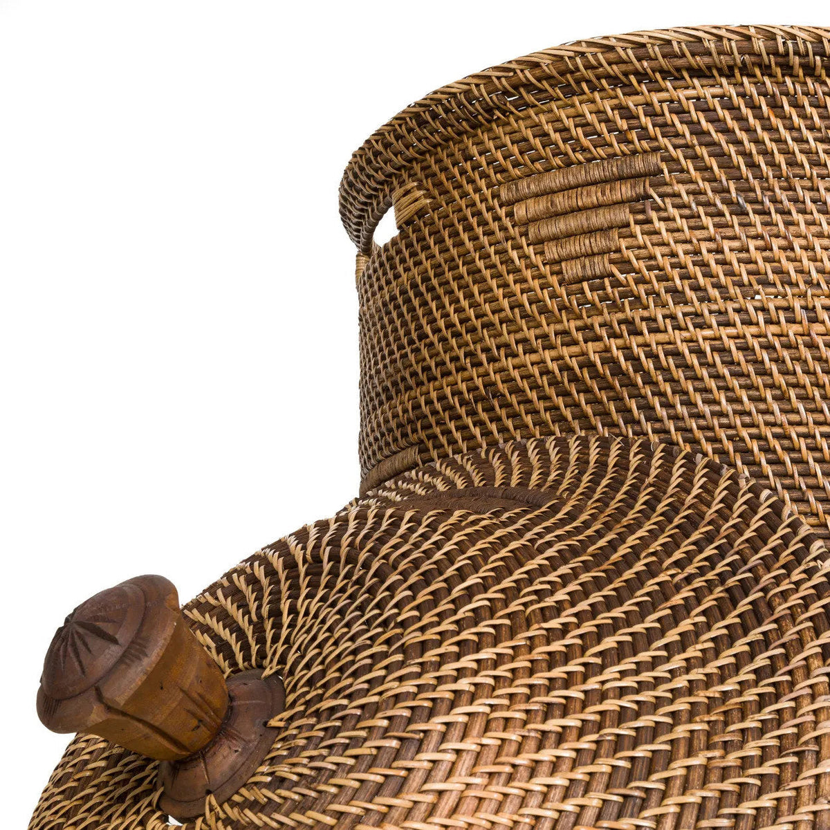 Le panier à linge Colonial Naturel Brun XL Bazar Bizar