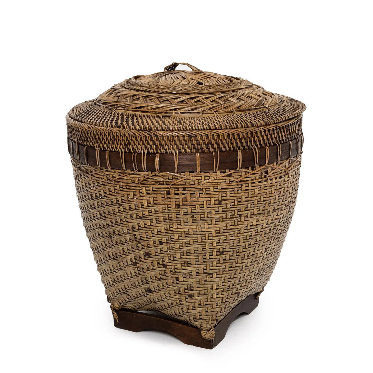 Le panier de rangement Colonial Marron Moyen Bazar Bizar