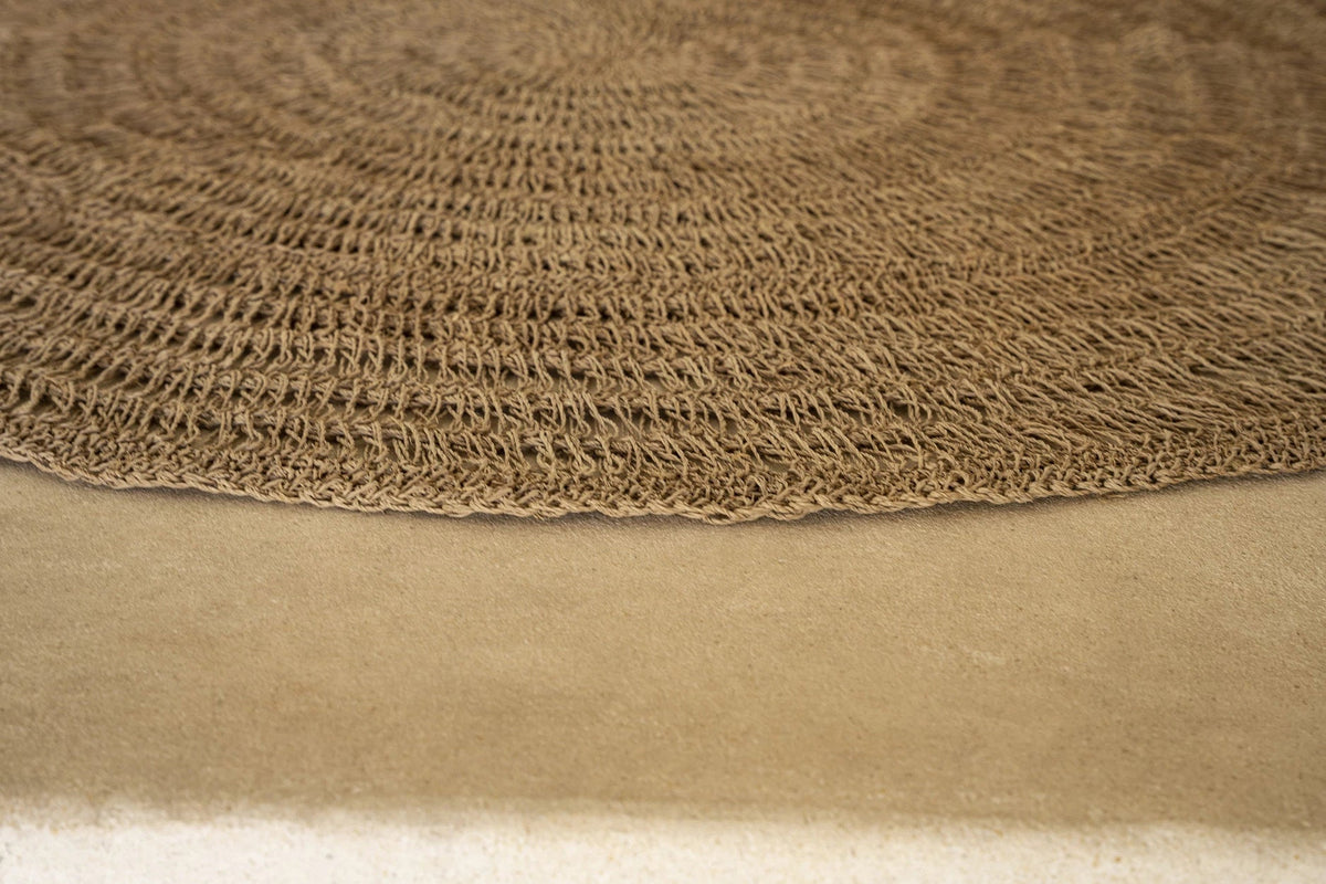 Le tapis en jonc de mer Naturel 100cm Bazar Bizar