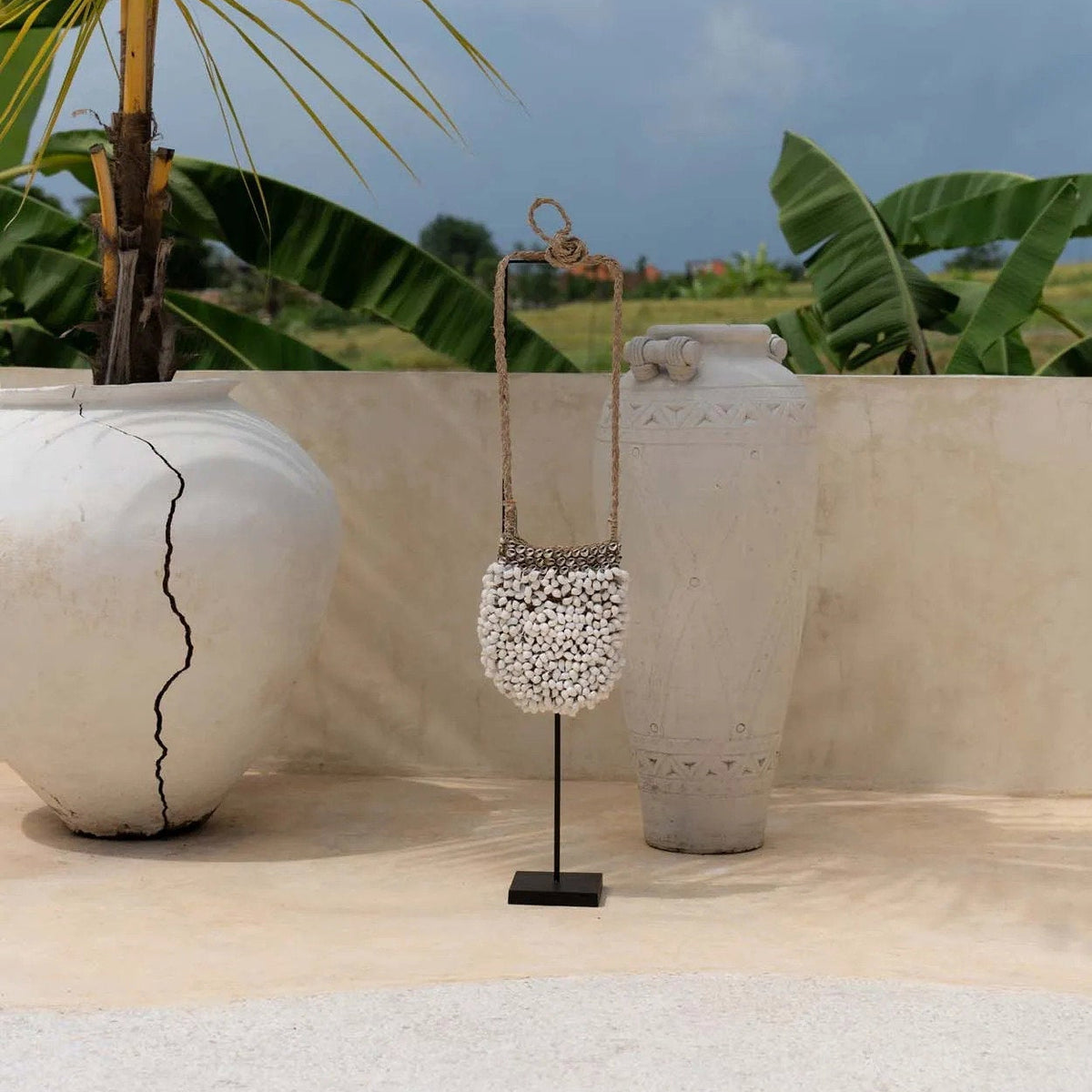 Le Shell Purse sur pied - Décoration - Blanc