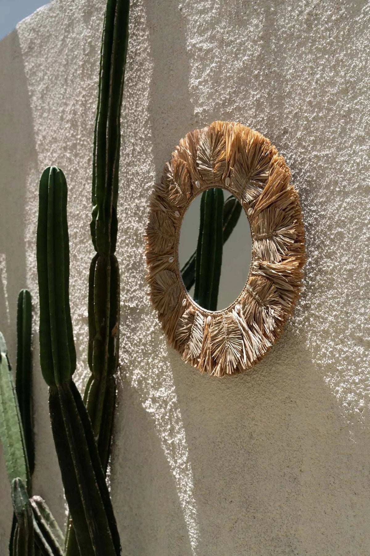 Le miroir Palm Tree - Naturel - M 60x60cm Bazar Bizar
