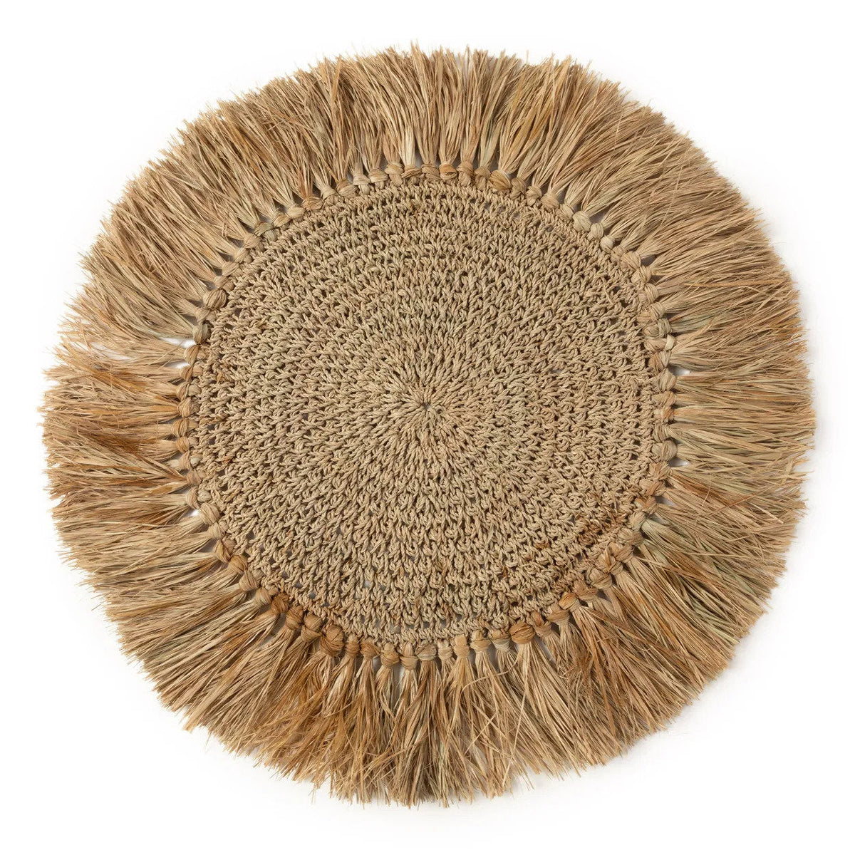 Le set de table en raphia crocheté - Bazar Bizar naturel