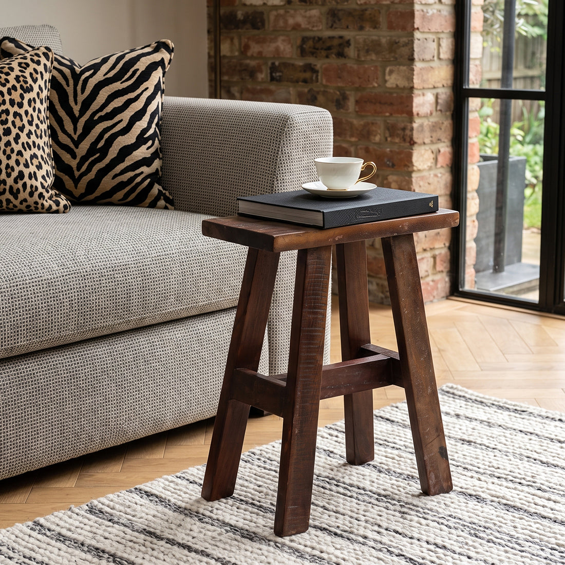Banc en bois Factory Bois recyclé Marron Matière première brute