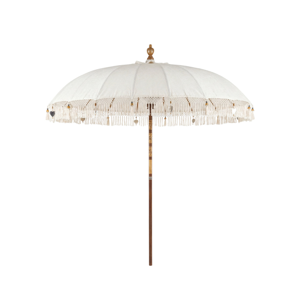 Parasol Bali en lin crème Ø250 cm Todo Bien