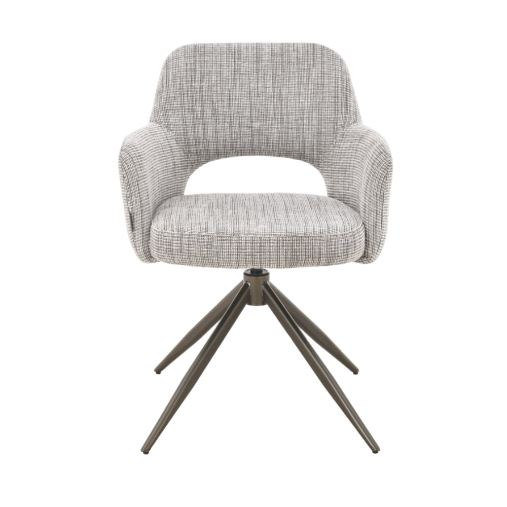 MUST Living Chaise de salle à manger pivotante DiCaprio Beige