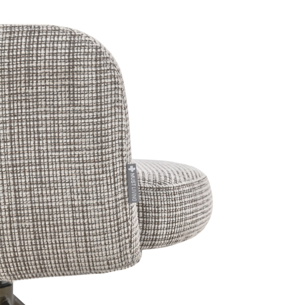 MUST Living Chaise de salle à manger pivotante DiCaprio Beige