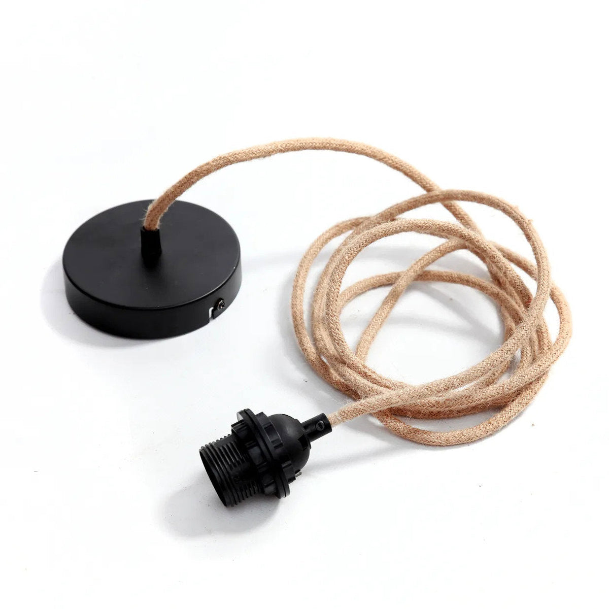 Plafonnier avec 1 douille Noir Naturel Bazar Bizar