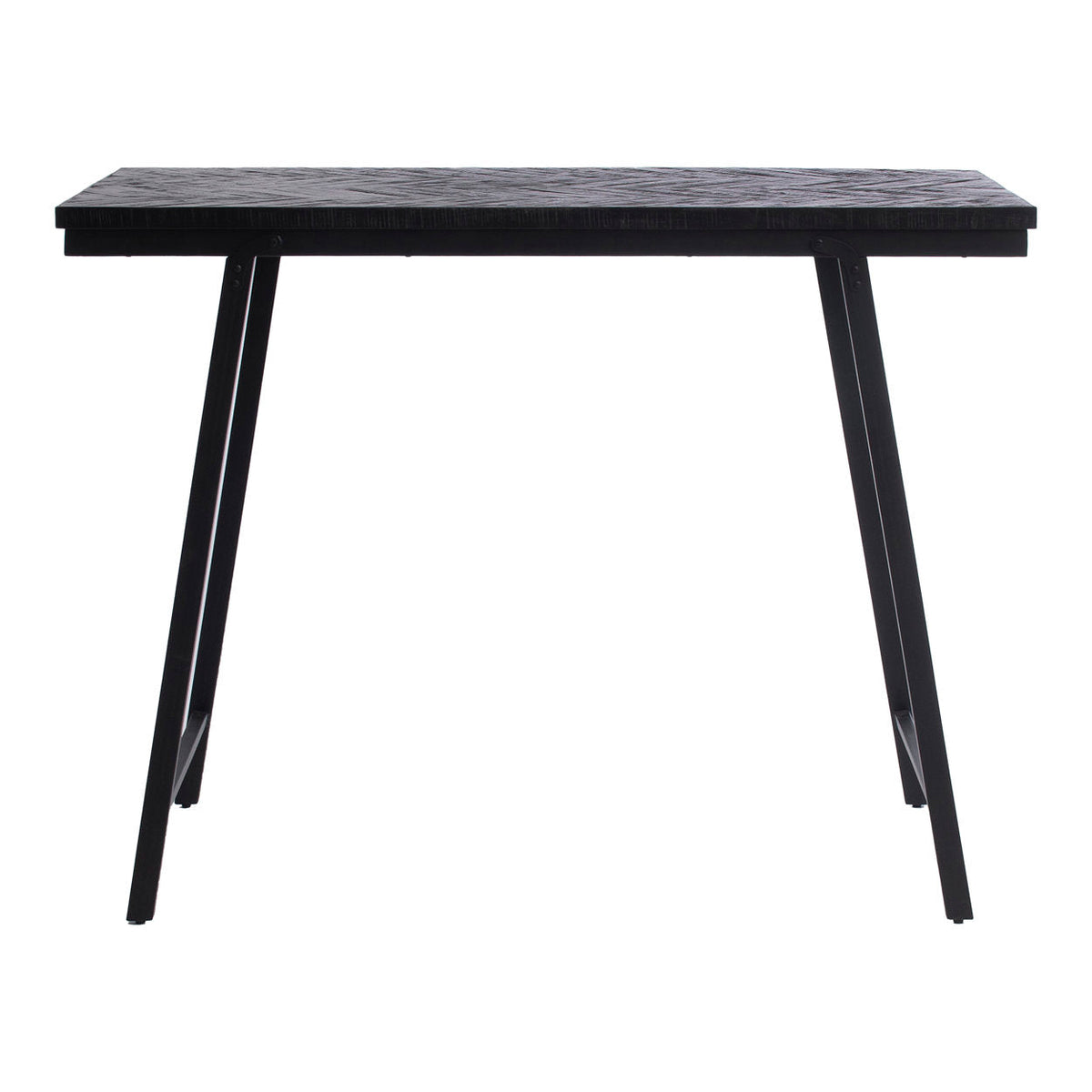 La Table Haute Chevrons - Noir - 140 Bazar Bizar
