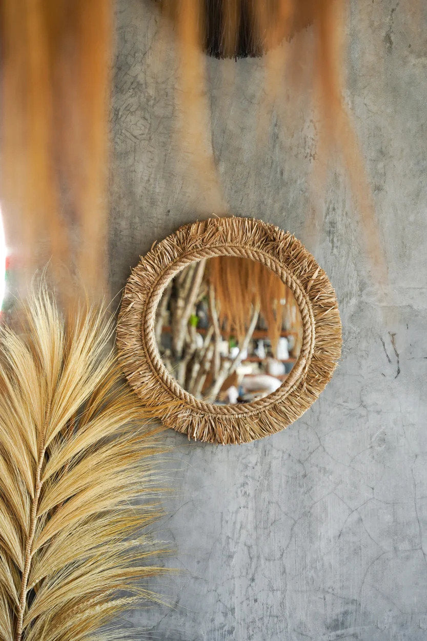 Le miroir Tahiti - Naturel 60x60cm