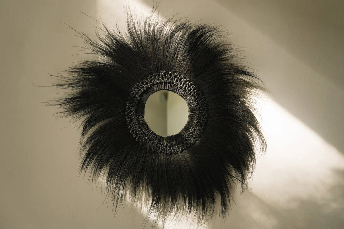 Le miroir Simba - Noir - L 100x100cm