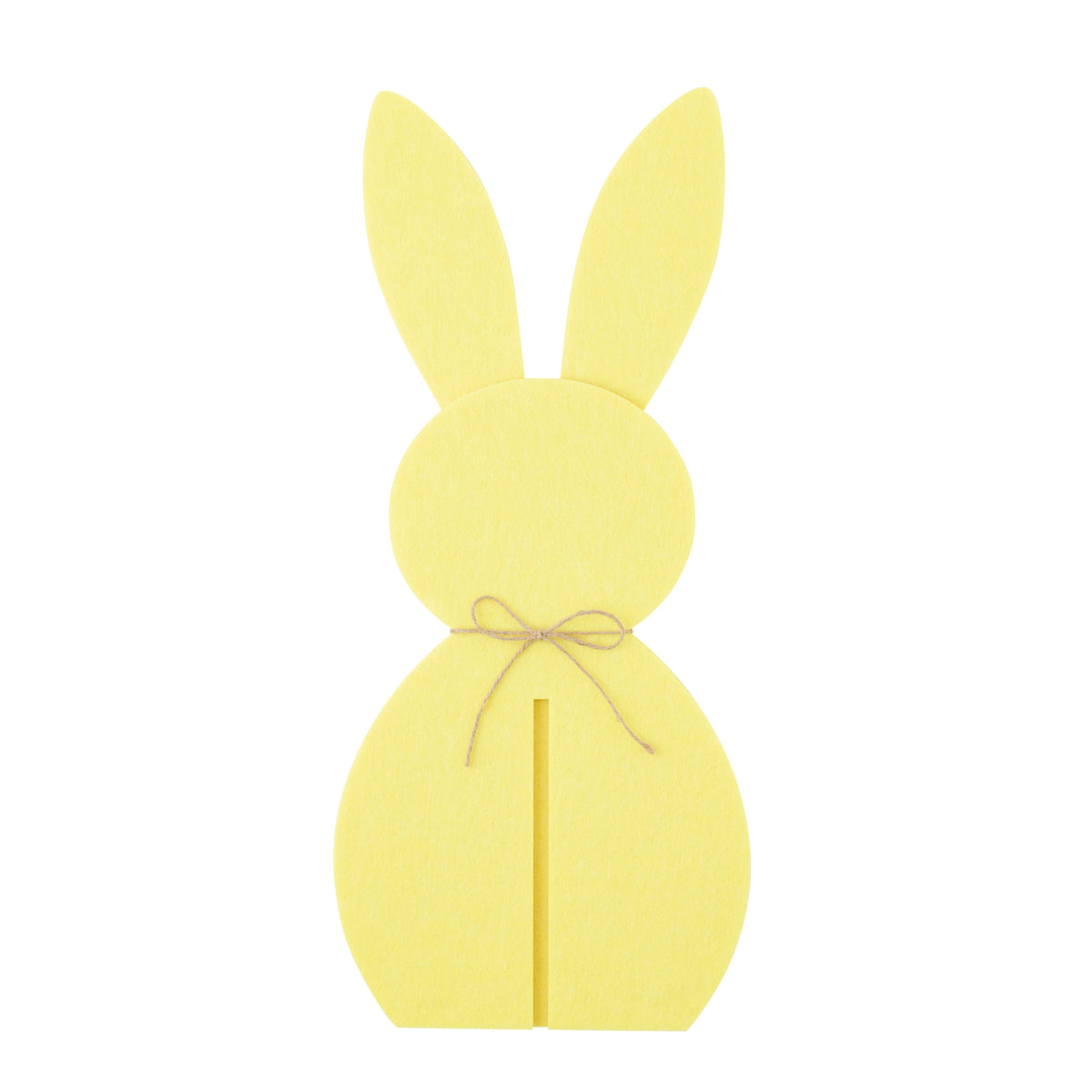 Décoration de Pâques Lapin Jaune en Feutrine Lot de 3 J-Line