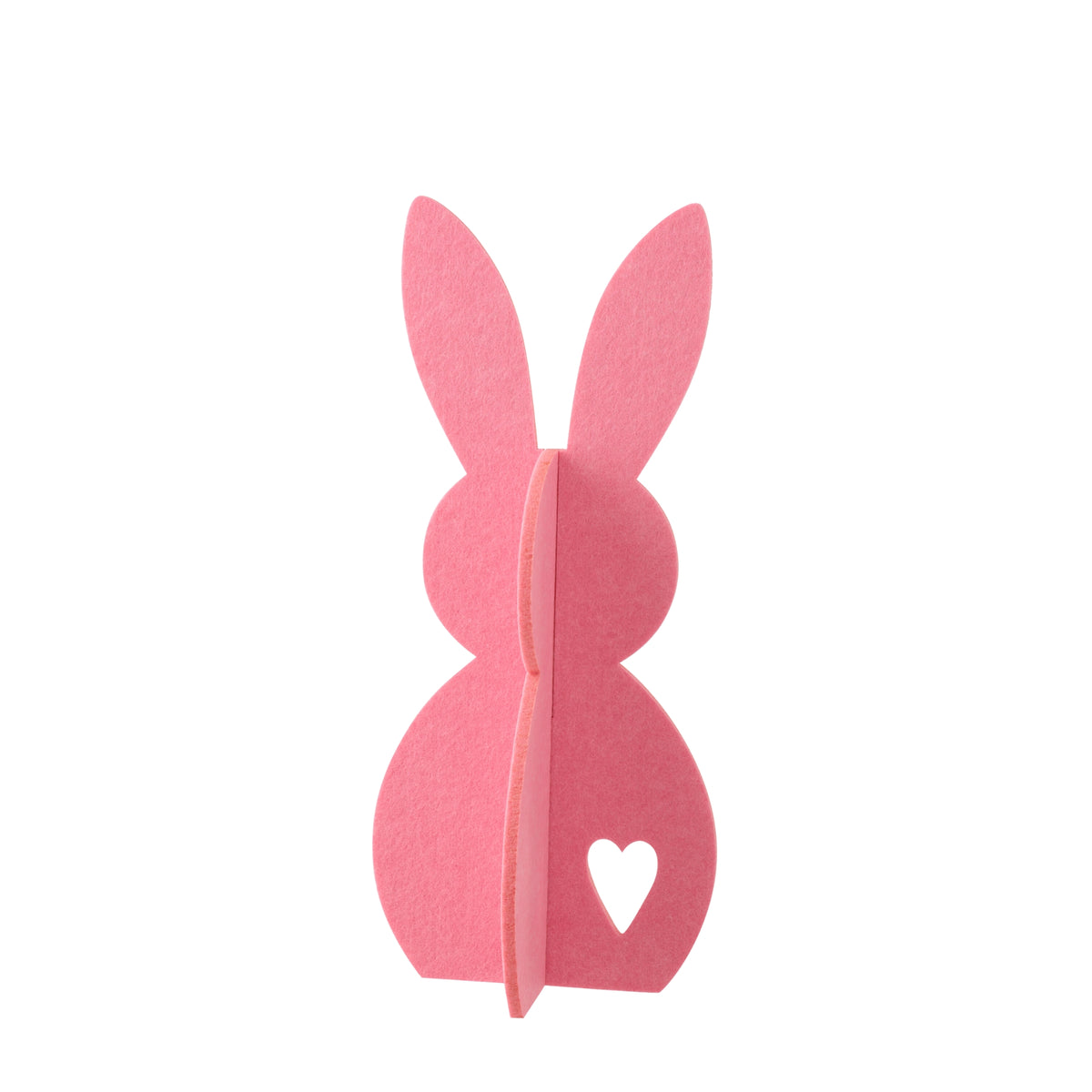 Décoration de Pâques Lapin Rose en Feutrine Lot de 3 J-Line