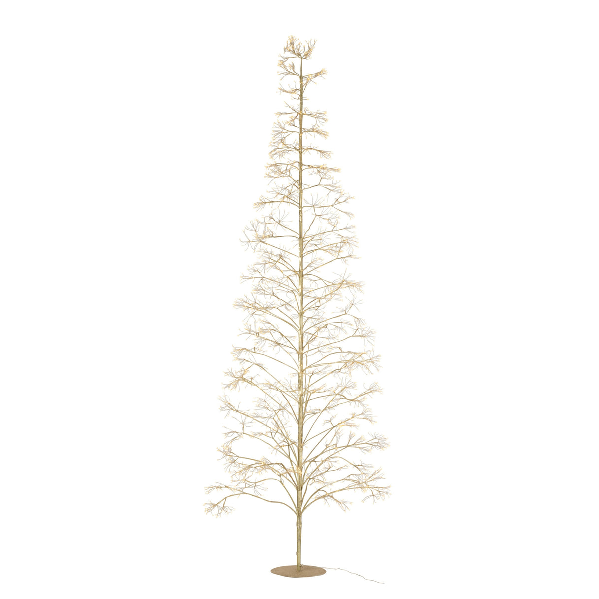Sapin de Noël 3000 LED Métal Couleur Or Large H300cm J-Line