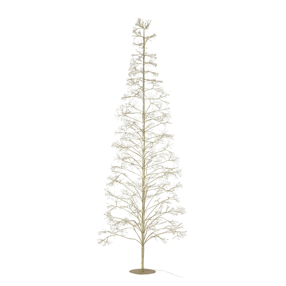 Sapin de Noël 3000 LED Métal Couleur Or Large H300cm J-Line