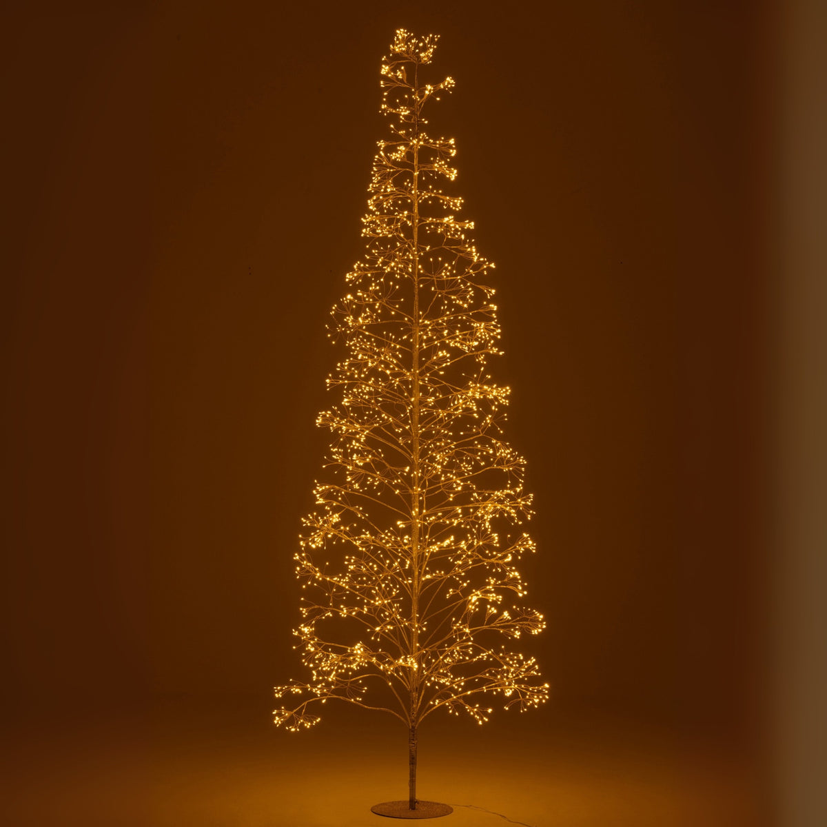 Sapin de Noël 3000 LED Métal Couleur Or Large H300cm J-Line