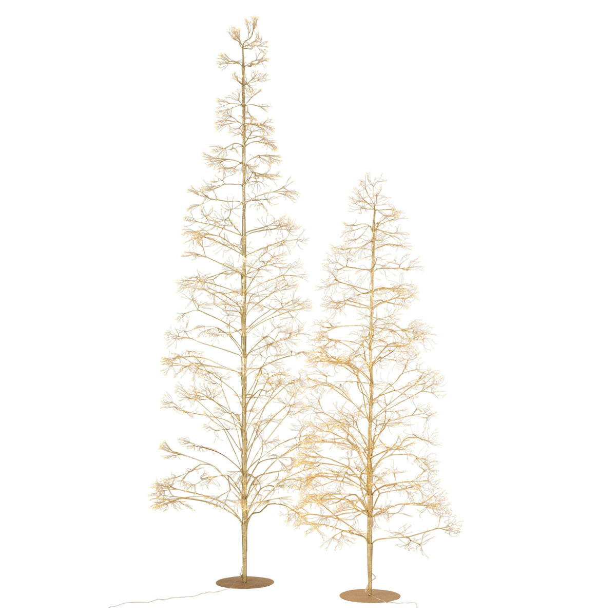 Sapin de Noël 3000 LED Métal Couleur Or Large H300cm J-Line