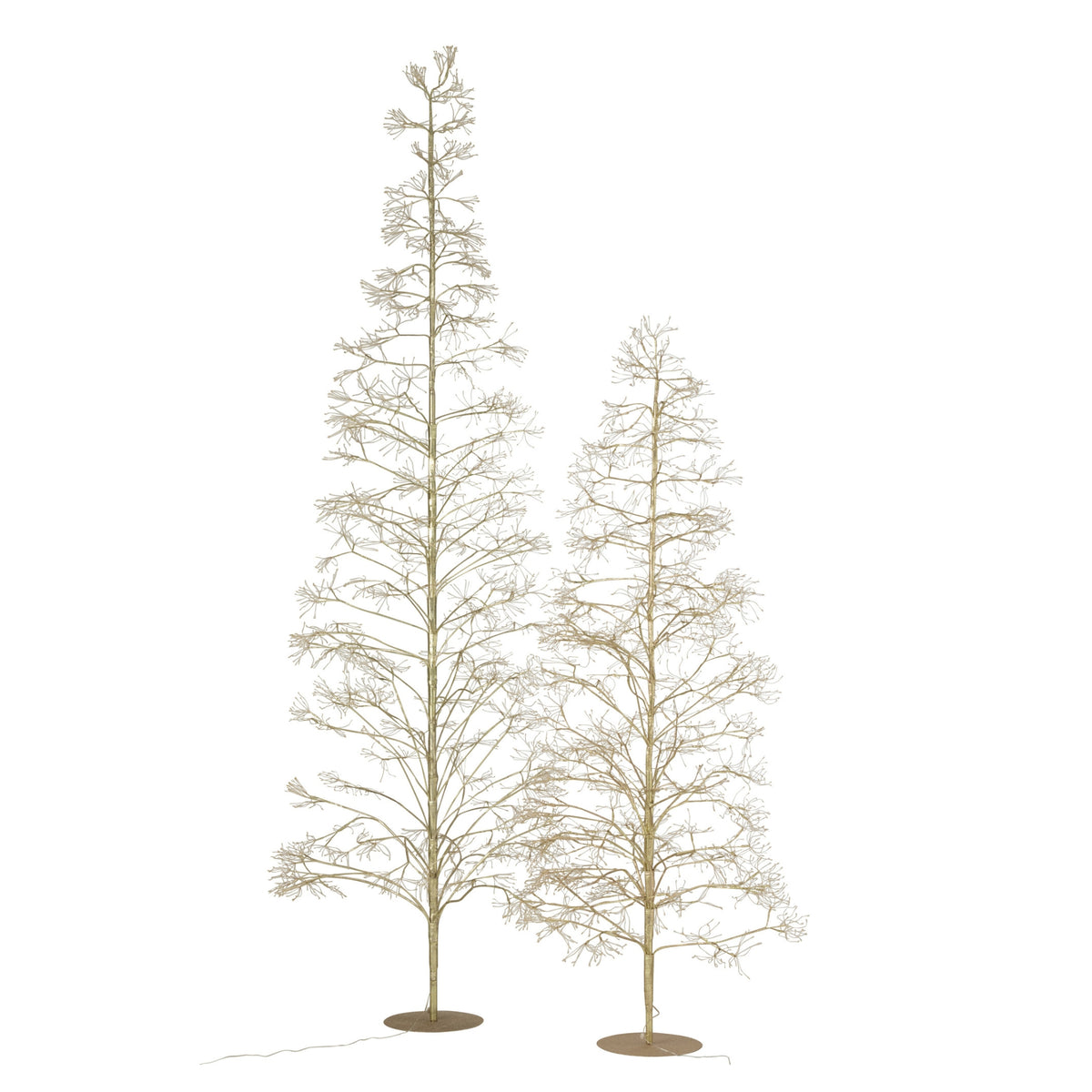 Sapin de Noël 3000 LED Métal Couleur Or Large H300cm J-Line