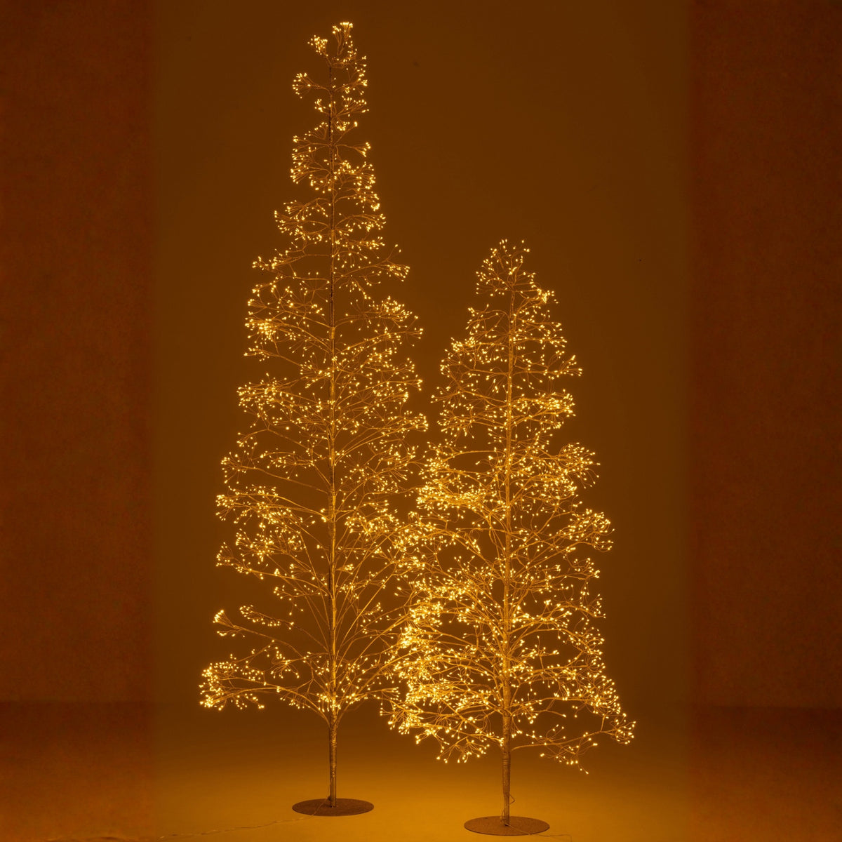 Sapin de Noël 3000 LED Métal Couleur Or Large H300cm J-Line